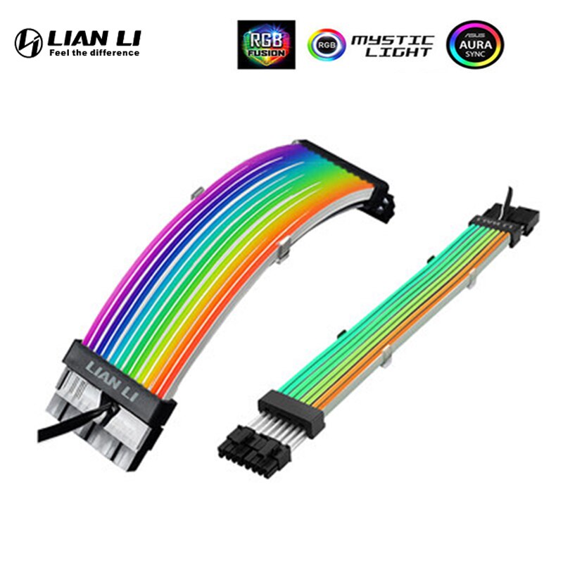 Lian Li-Ʈ ÷ RGB PSU  ̺, ATX 24 , GPU /Ʈ 8 ,  ߰ ڵ, PC ĳ 